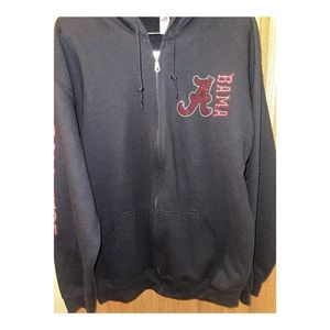 Alabama rhinestone hooded zip up!